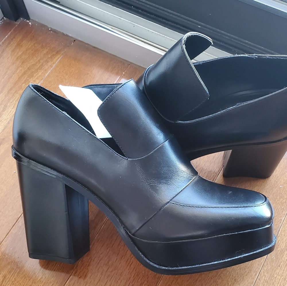Genuine Leather platform boots